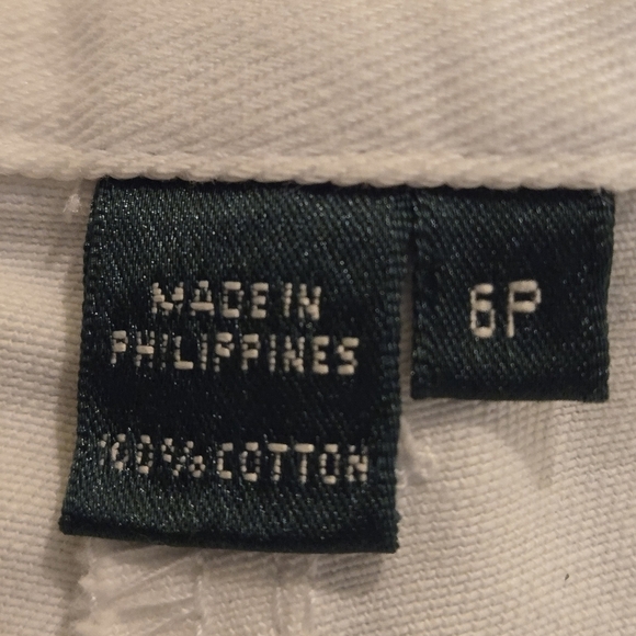 Lauren Ralph Lauren Khaki Chino Shorts Midrise Women size 6P - Picture 10 of 14